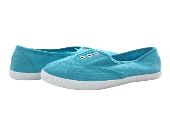 Ballerines mocassins à enfiler pour femme, chaussures plates décontractées bleu # 015