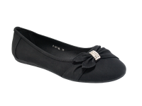 Damen Slipper Halbschuhe Ballerina Loafer Mokassins Slip On Flats Freizeit Black # 8187