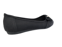 Damen Slipper Halbschuhe Ballerina Loafer Mokassins Slip On Flats Freizeit Black # 8187