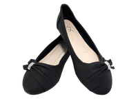 Damen Slipper Halbschuhe Ballerina Loafer Mokassins Slip On Flats Freizeit Black # 8187
