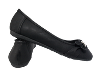 Damen Slipper Halbschuhe Ballerina Loafer Mokassins Slip On Flats Freizeit Black # 8187