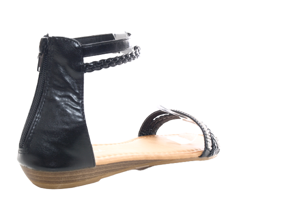 Damen  Sandalen Sommerschuhe Sandaletten Black # 62