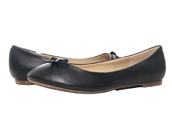 Ballerines mocassins à enfiler pour femme, chaussures plates décontractées, noir # 079