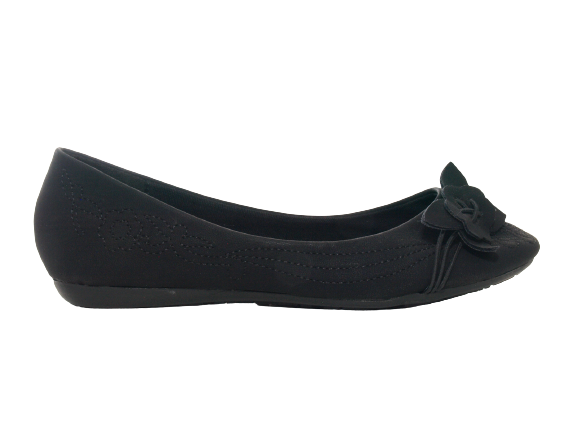 Damen Slipper Halbschuhe Ballerina Loafer Mokassins Slip On Flats Freizeit Black # 11628