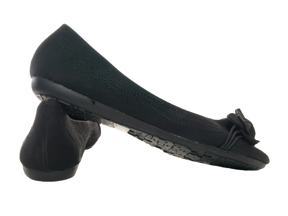 Damen Slipper Halbschuhe Ballerina Loafer Mokassins Slip On Flats Freizeit Black # 11628