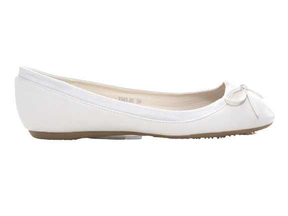 Women's Slip-On Loafers Ballerina Moccasins Flats Casual White # 3345
