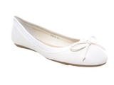 Damen Slipper Halbschuhe Ballerina Loafer Mokassins Slip On Flats Freizeit White # 3345