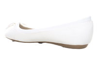 Damen Slipper Halbschuhe Ballerina Loafer Mokassins Slip On Flats Freizeit White # 3345