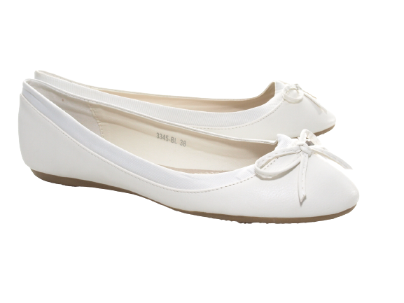 Women's Slip-On Loafers Ballerina Moccasins Flats Casual White # 3345