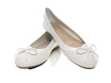 Damen Slipper Halbschuhe Ballerina Loafer Mokassins Slip On Flats Freizeit White # 3345