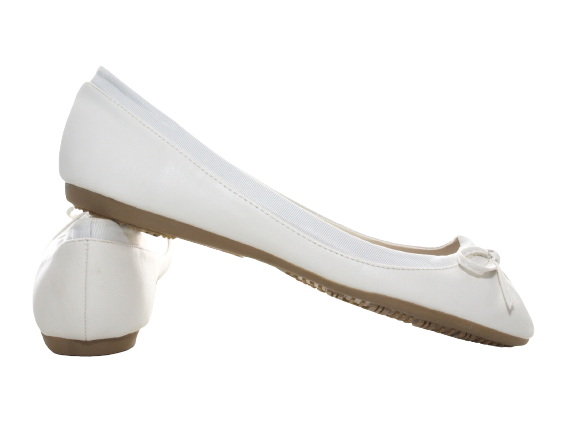 Women's Slip-On Loafers Ballerina Moccasins Flats Casual White # 3345