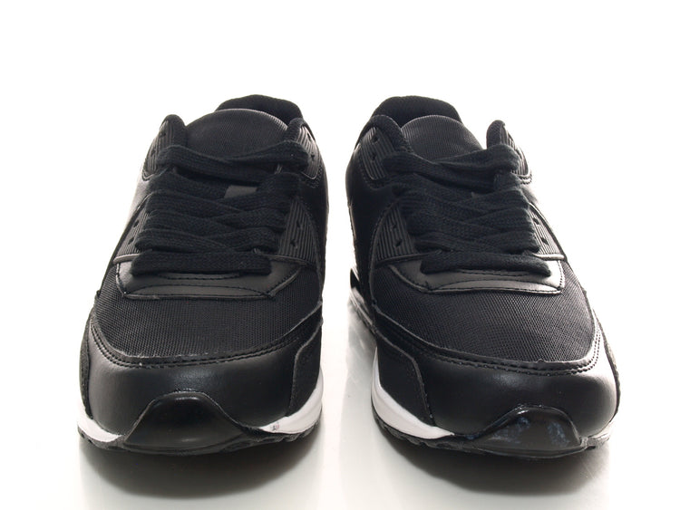 Baskets de loisirs pour femmes chaussures de sport chaussures de course tennis noir # 1134