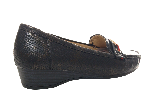 Ballerines à talons compensés pour femmes, mocassins, chaussures à enfiler, plates, décontractées, noir # 399