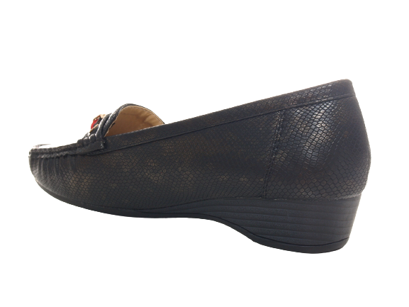 Ballerines à talons compensés pour femmes, mocassins, chaussures à enfiler, plates, décontractées, noir # 399