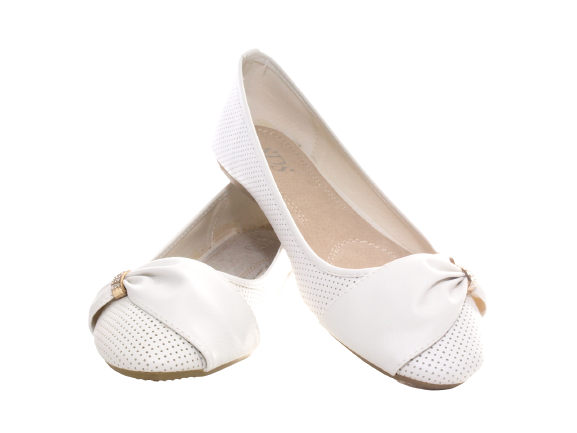 Ballerines Mocassins Slip-On pour femmes Chaussures basses Loafers Flats Loisirs Blanc # 9707