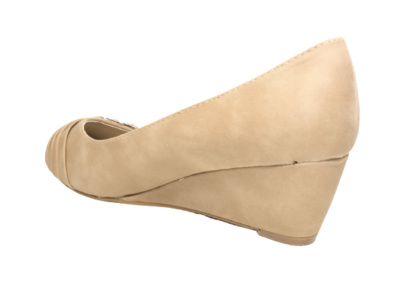 Damen Keilabsatz Pumps Wedges Khaki # 7041