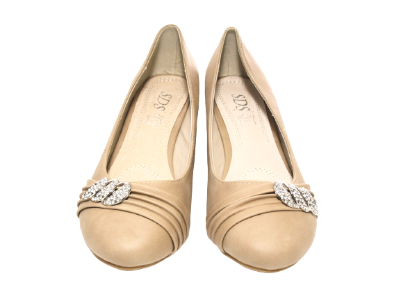 Damen Keilabsatz Pumps Wedges Khaki # 7041