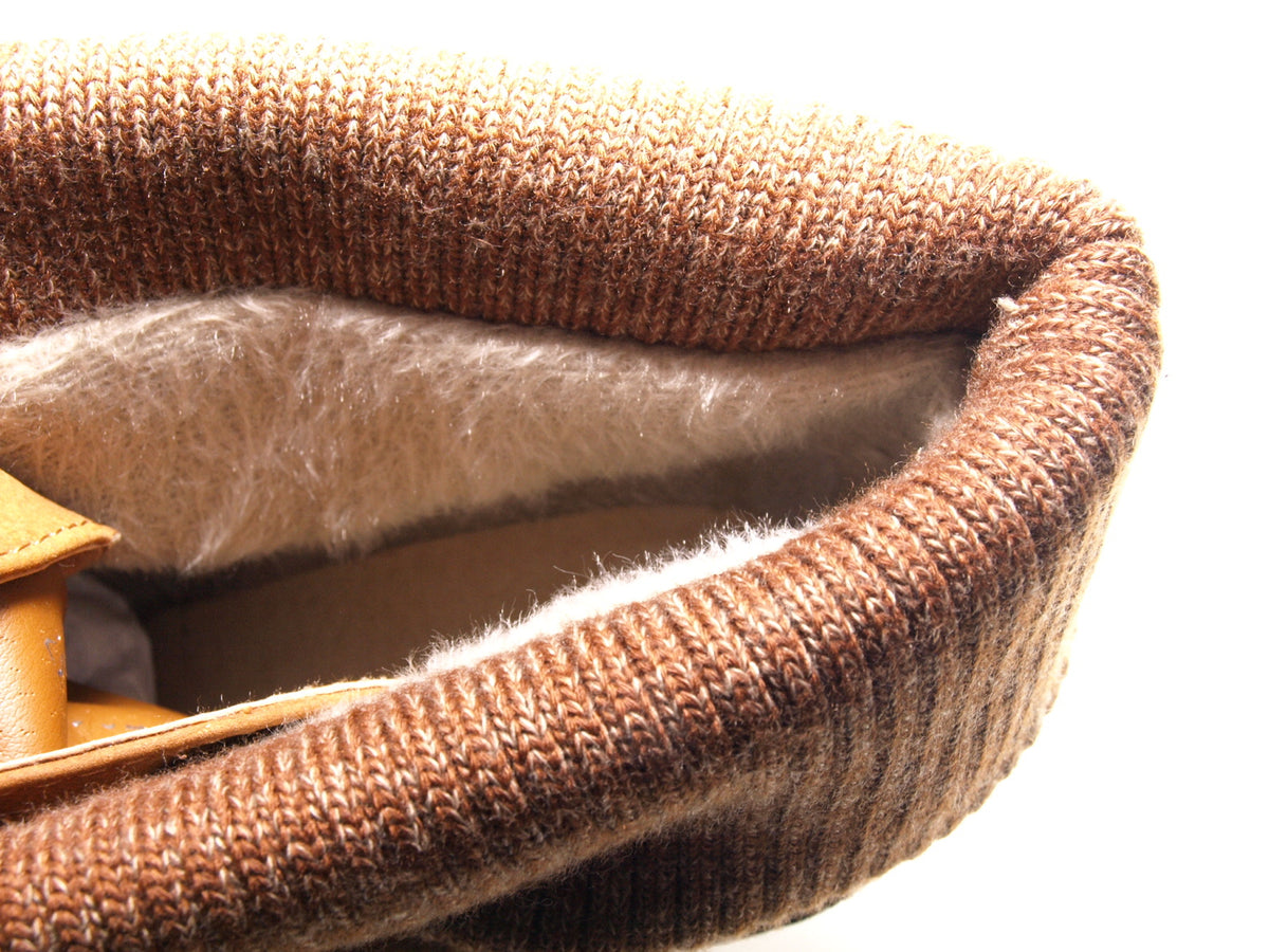 Bottines compensées femme fourrées Camel # 007