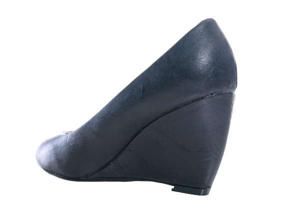 Damen Keilabsatz Pumps Wedges Black # 819