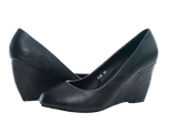 Damen Keilabsatz Pumps Wedges Black # 819