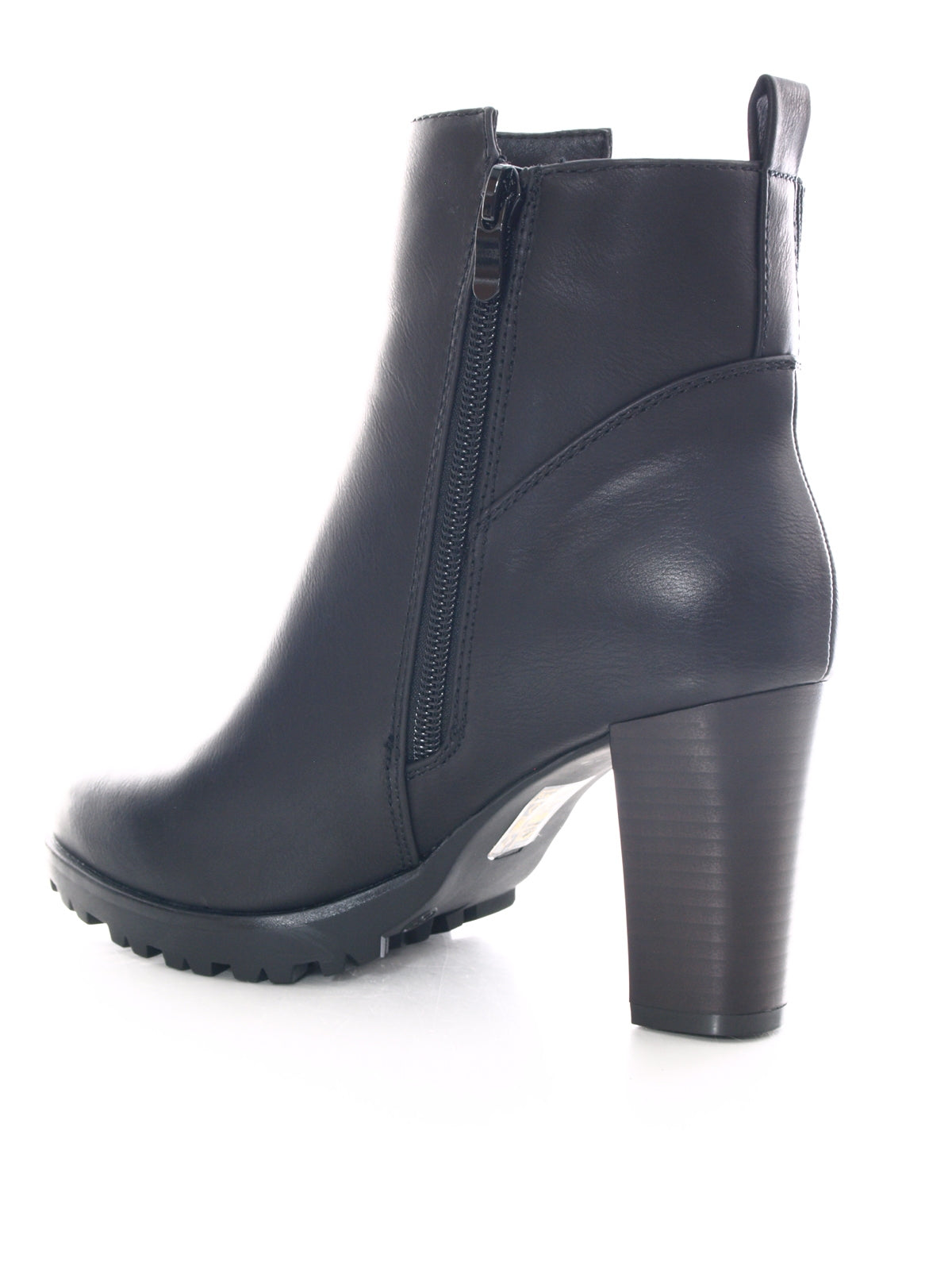 Damen Ankle Boots Stiefelette warm gefüttert Black # 482