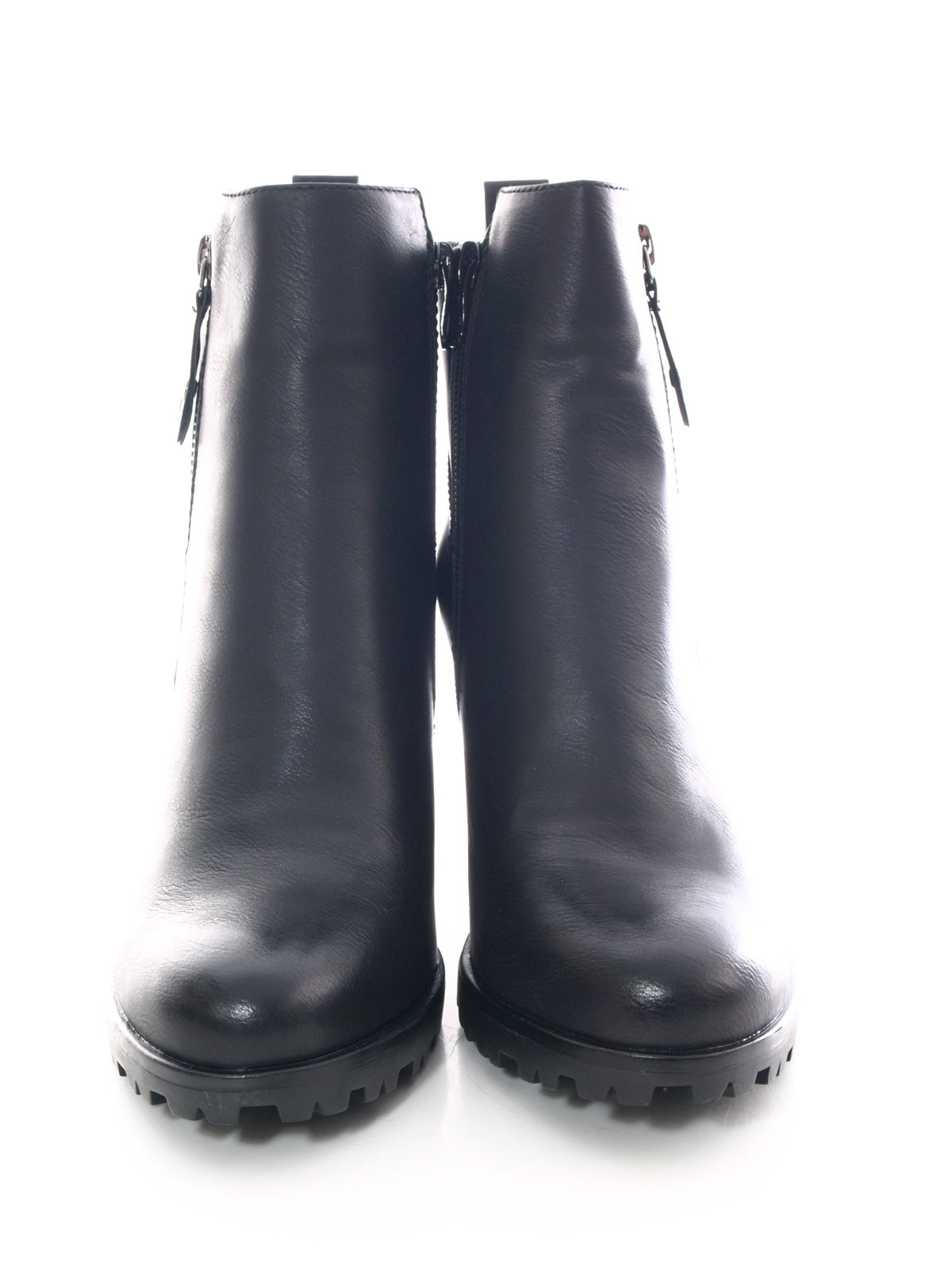 Damen Ankle Boots Stiefelette warm gefüttert Black # 482