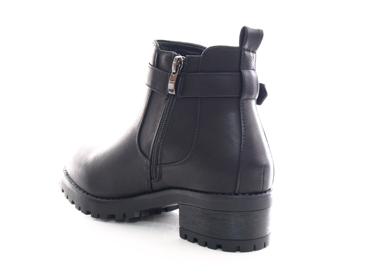 Bottines femme fourrées chaudes noir # 545