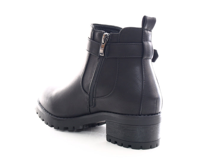 Bottines femme fourrées chaudes noir # 545