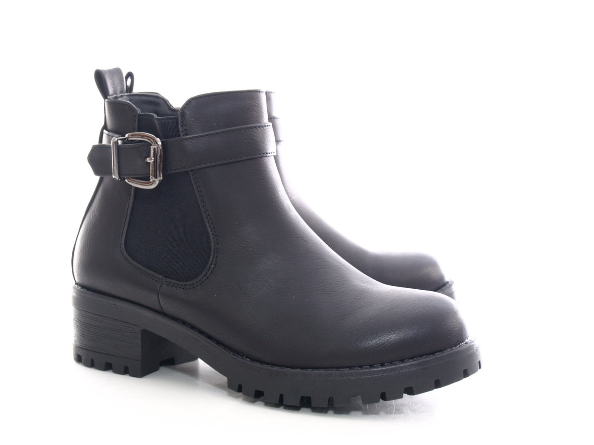 Bottines femme fourrées chaudes noir # 545