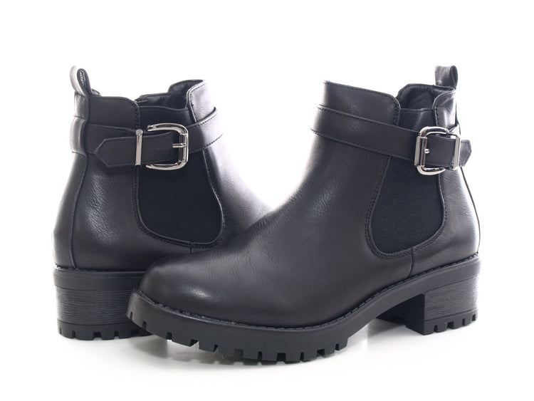 Bottines femme fourrées chaudes noir # 545