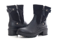 Damen Stiefeletten Boots Outdoor Winterboots warm gefüttert Black #  471