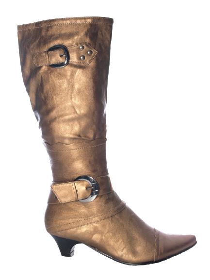 Damen Stiefel Winterstiefel warmgefüttert Gold # 7053
