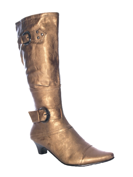 Damen Stiefel Winterstiefel warmgefüttert Gold # 7053