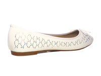 Damen Slipper Halbschuhe Ballerina Loafer Mokassins Slip On Flats Freizeit White # 53