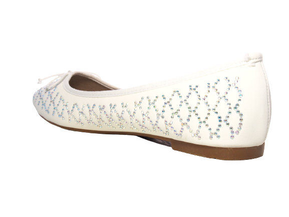 Women's Slip-On Shoes Ballerinas Loafers Moccasins Slip-On Flats Casual White # 53