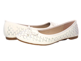 Damen Slipper Halbschuhe Ballerina Loafer Mokassins Slip On Flats Freizeit White # 53