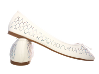 Damen Slipper Halbschuhe Ballerina Loafer Mokassins Slip On Flats Freizeit White # 53