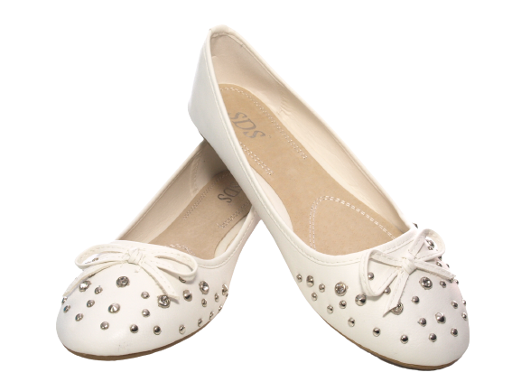 Mocassins ballerines chaussures basses pour femme, chaussures à enfiler, plates, décontractées, blanc # 9954