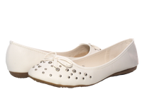 Damen Slipper Halbschuhe Ballerina Loafer Mokassins Slip On Flats Freizeit White # 9954