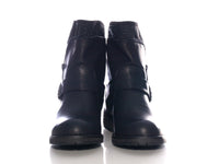 Damen Schlupf Stiefeletten Boots Outdoor Winterboots warm gefüttert Black # 387