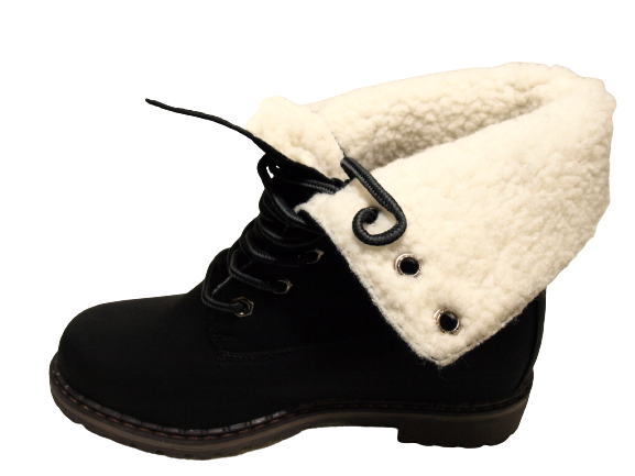 Damen Stiefeletten Boots Outdoor Winterboots warm gefüttert Black # 618