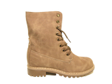 Damen Stiefeletten Schnürr Boots Outdoor Winterboots warm gefüttert Khaki # 618