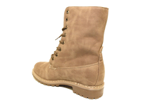 Damen Stiefeletten Schnürr Boots Outdoor Winterboots warm gefüttert Khaki # 618