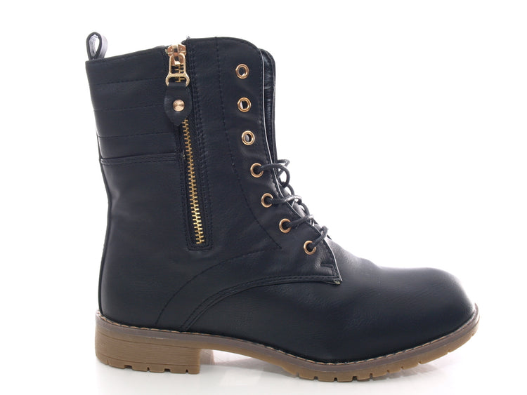 Bottines femme bottes outdoor bottes d'hiver fourrées chaud noir # 16