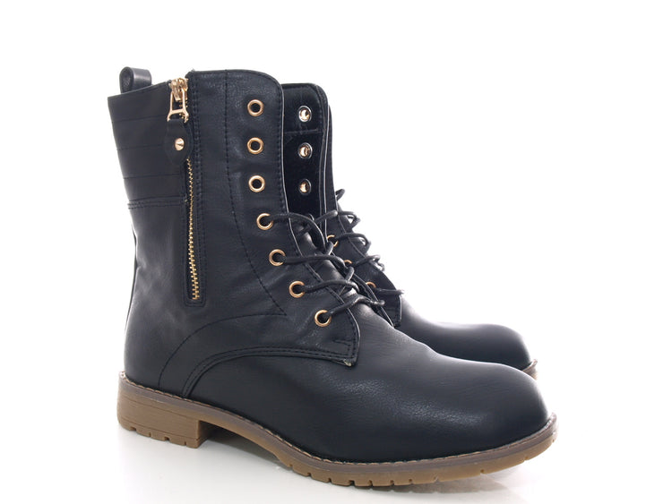 Bottines femme bottes outdoor bottes d'hiver fourrées chaud noir # 16
