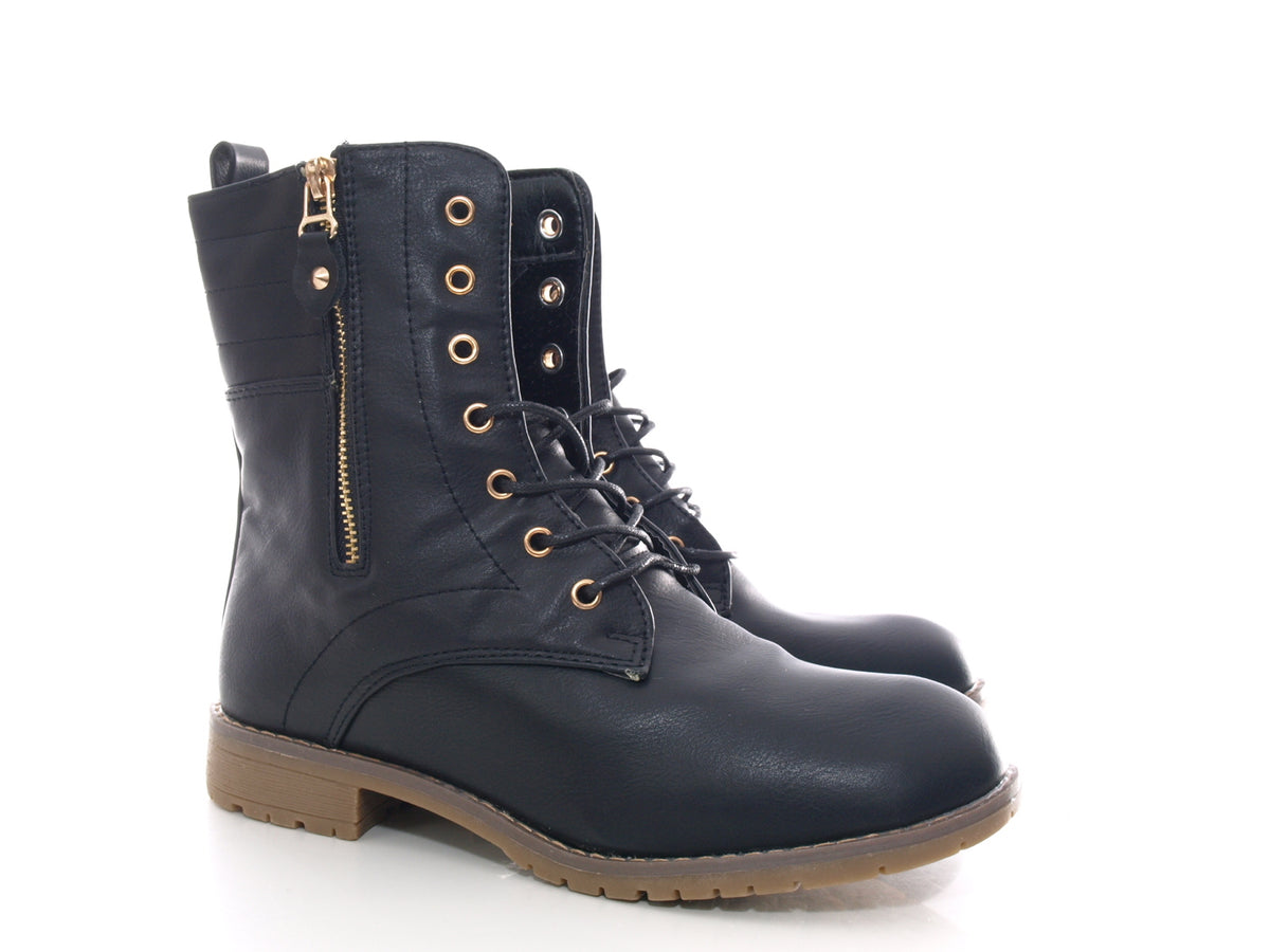 Bottines femme bottes outdoor bottes d'hiver fourrées chaud noir # 16
