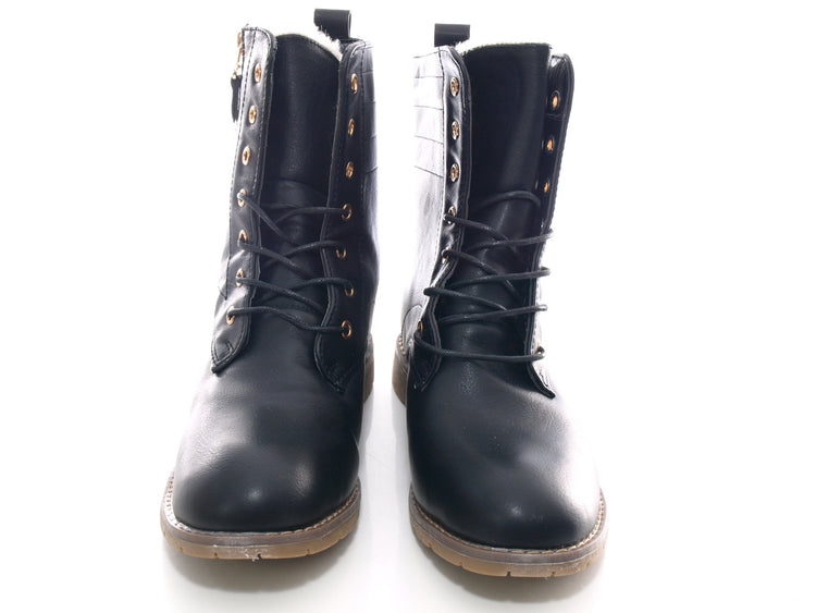 Bottines femme bottes outdoor bottes d'hiver fourrées chaud noir # 16