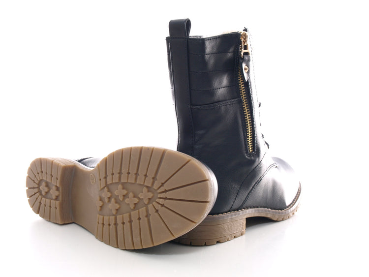 Bottines femme bottes outdoor bottes d'hiver fourrées chaud noir # 16