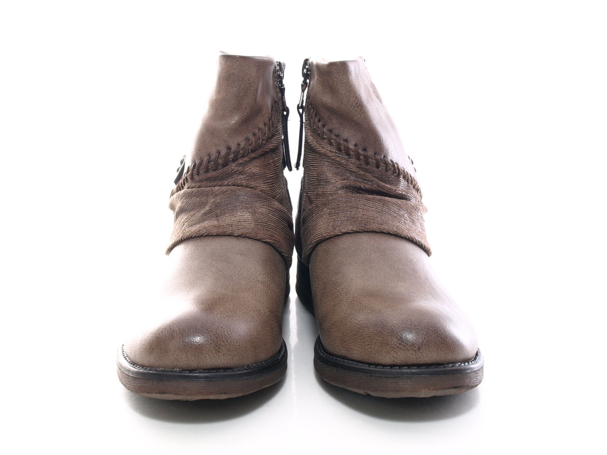 Bottines femme, bottes de motard, bottes d'extérieur, bottes d'hiver, doublure chaude, kaki # 283