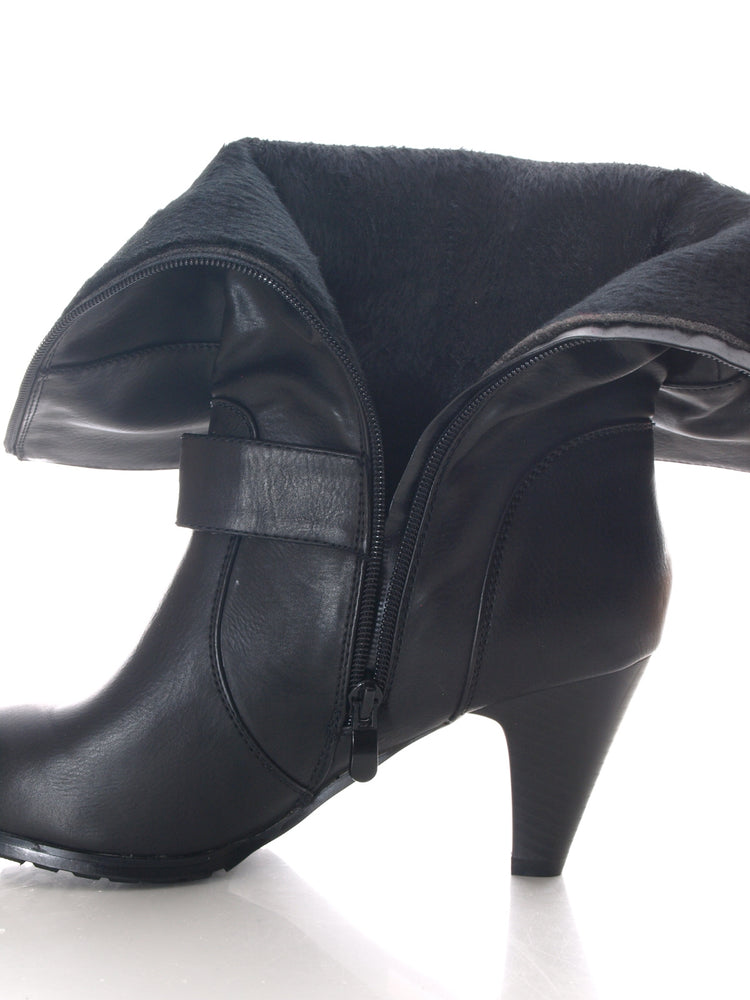 Bottes pour femme fourrées chaudes noir n° 794